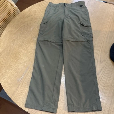 LL Bean Convertible Traveler Pants Women Size 12  Nylon Hiking Flaw See Pic C22 - Image 1 of 4