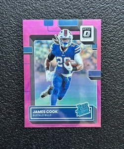 2022 Donruss Optic JAMES COOK Pink Prizm Rated Rookie RC #215 SP! *Bills - Picture 1 of 2