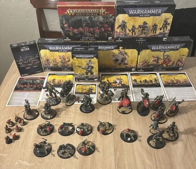Games Workshop Warhammer 40K: Ork Army LOT (Mostly Painted) - Image 1 of 4