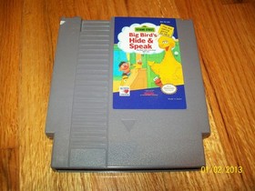 BIG BIRD'S HIDE & SPEAK NINTENDO GAME NES VERY GOOD CONDITION SESAME STREET