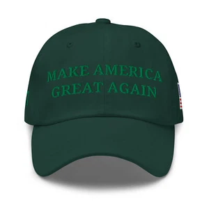 Make America Great Again Hat Green Trump 45 47 Hat MAGA Baseball Cap Embroidered - Picture 1 of 7