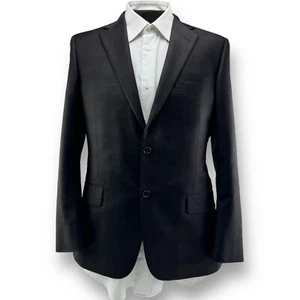 Hickey Freeman Brown & Burgundy Check Milburn II Wool 2 Button Blazer Size 40R - Picture 1 of 6