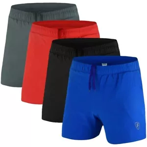 FDX Herren Fitness Laufshorts mit Reißverschluss Handytaschen leicht atmungsaktiv schnelltrocknend - Bild 1 von 11
