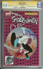 SPIDER-GWEN #1 CGC 9.8 WHITE // PHANTOM VARIANT // SIGNED BY STAN LEE/MCFARLANE