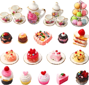40 Pcs 1:12 Scale Dollhouse Miniature Kitchen Accessories Set Includes 15 Flower - Picture 1 of 12