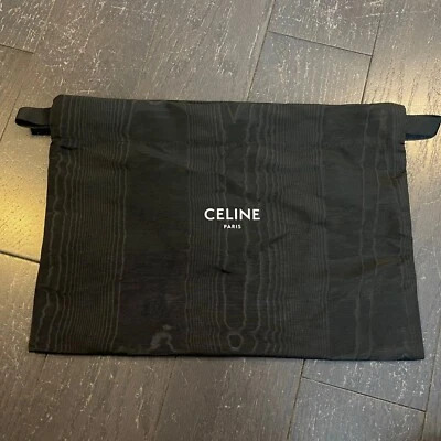 Celine black white logo dustbag for bag Celine Paris Drawstring 40.5*29.5 - Image 1 of 4