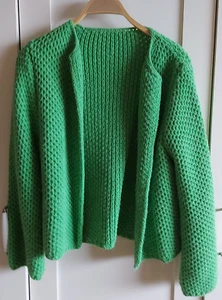 Hochwertige Strickjacke NEU & ungetragen mit Wolle und Mohair XL - Lagenlook - Bild 1 von 11