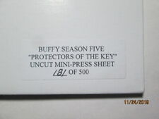 2001 BUFFY TVS - S 5 "PROTECTORS OF THE KEY" UNCUT MINI-PRESS SHEET (181 of 500)