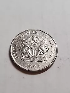 Moneta 50 Kobo Nigeria 1993 - Lotto BT361 - Foto 1 di 2