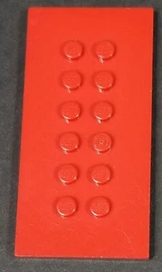 1 Placas Rojas Lego, Modificadas 4 x 8 con Tachuelas en el Centro: 6576 - Imagen 1 de 2