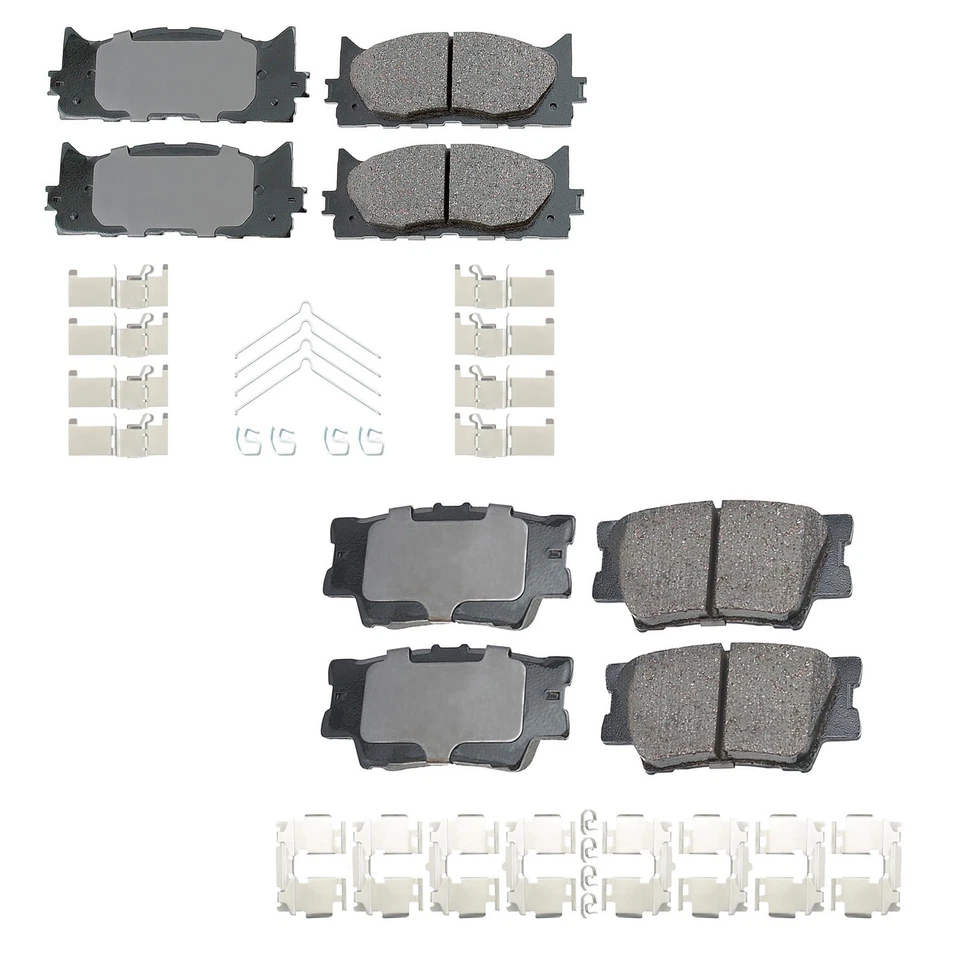 Juego de pastillas de freno delanteras y traseras Akebono para Lexus ES300h ES350 Toyota Avalon Camry Foto 1 de 1