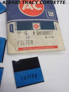 1968-1974 Corvette GM 6480857 Dash Gauge Cluster Lens Filter BRIGHT Blue 1977 - Bild 1 von 1