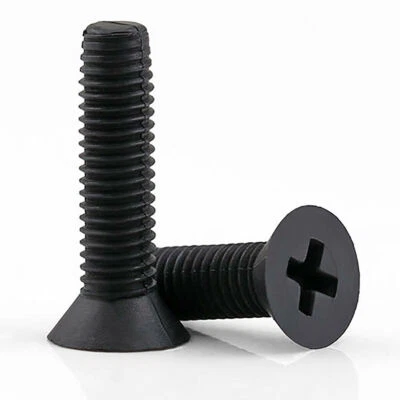 Black Nylon M2.5 M3 M4 M5 M6 Phillips Flat Head Machine Screws Plastic Screw - Image 1 of 4