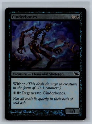 Magic The Gathering Shadowmoor Cinderbones #59/301 Foil MTG TCG CCG - Image 1 of 2