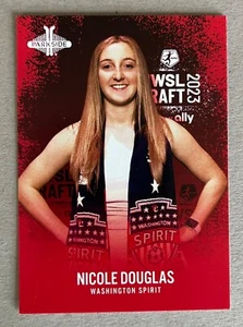 Nicole Douglas 2023 Parkside NWSL Volume 1 DRAFT NIGHT INSERT Rookie #11 SPIRIT - Picture 1 of 2