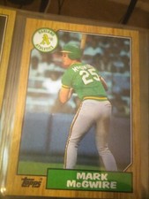 1987 Topps Mark McGwire Oakland Athletics #366 Baseball Card