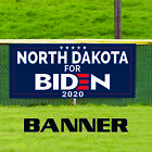 North Dakota For Biden 2020 Vote For USA President Elections Vinyl Banner Sign