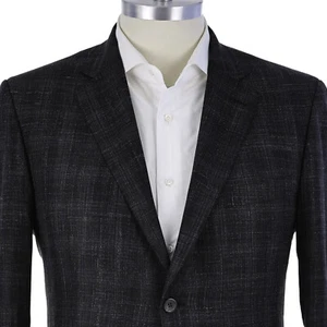 CURRENT $4,395 Brioni 'Ravello' Dark Graphite Wool/Silk/Linen Men's Jacket 44R - Picture 1 of 13