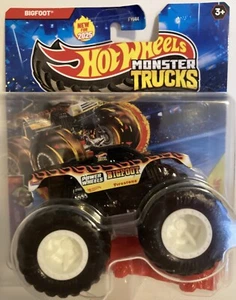 New 2025 Hot Wheels Monster Truck Black Flame Bigfoot 50 ~FREE SAME DAY BOX SHIP - Picture 1 of 12
