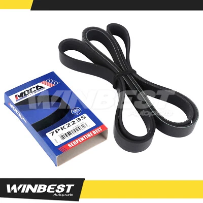 EPDM Serpentine Belt 7PK2235 Fit Dodge Dakota Ram 1500 2500 Land Rover Discovery - Image 1 of 4