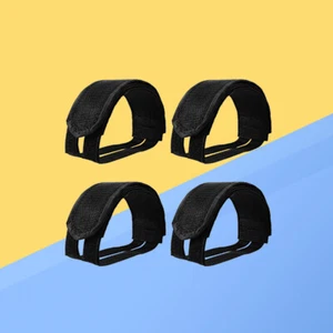 6 Bike Pedal Straps Toe Cage Pedals Toe Clips Straps Bike Toe Straps - Picture 1 of 11
