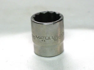 Matco Tools 3/8 Drive 17MM Metric 12 point Chrome Shallow Socket B17M2 - Picture 1 of 4