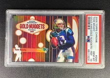 TOM BRADY PSA 10 2005 TOPPS CHROME GOLDEN ANNIV. GOLD NUGGETS REFRACTOR 39/100