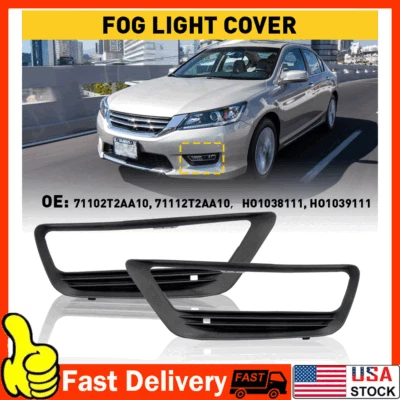 Cubierta de luz antiniebla para Honda 2013 2014 2015 Accord LX EX EX-L bisel de ajuste - par Foto 1 de 4