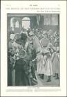 1902 - LONDON Bermondsey Maifeiertag Zoll Krönung Königin arme Leute (66)