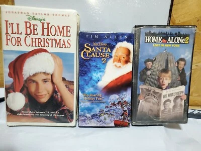 Walt Disney's I'll Be Home for Christmas, The Santa Clause 2, Home Alone 2, VHS - Image 1 of 4
