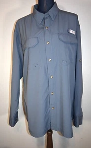 BIMINI BAY OUTFITTERS LTD men's XL fishing/ outdoor gray shirt - Picture 1 of 15