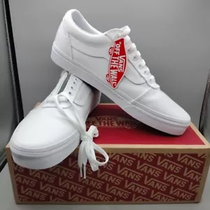 Vans Ward VNOA38DM7HN Sneakers Men's White Lace Up Skateboarding Shoes Brand New - Picture 1 of 11