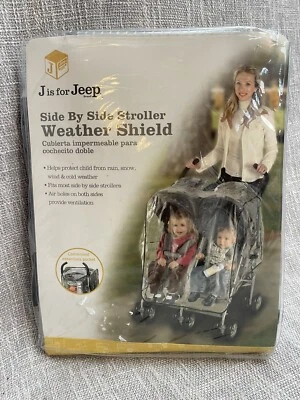 J is for Jeep Side By Side Stroller Weather Shield Baby Cover NEW Style 90113 - Image 1 of 4