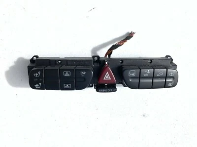 Mercedes Benz C240 2001-2005 peligro, airbag apagado e interruptor de asiento térmico w203 Foto 1 de 3