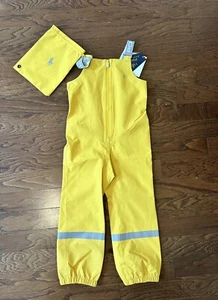 Polo Ralph Lauren Overall Rain Suit Slickers Yellow Boys Size 5 - Picture 1 of 5