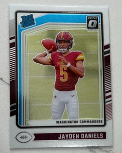 2024 Donruss Optic Jayden Daniels Rated Rookie RC COMMANDERS - Picture 1 of 2