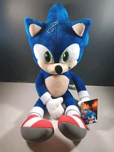 "Nuevo juguete de peluche Sonic The Hedgehog 3 película SONIC 20"" fábrica 2024 RARO" - Imagen 1 de 5
