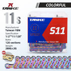 Chaîne colorée TANKE Mtb vélo de route 8/9/10/11/12s chaîne en acier inoxydable 