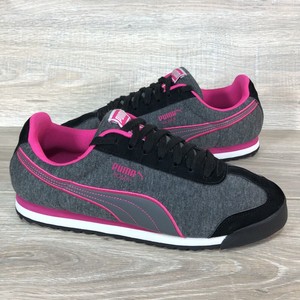 red colour puma shoes