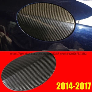 For Maserati Ghibli 2014 2015 2016 2017 Carbon Fiber Car Gas Tank Cap Cover Trim - Foto 1 di 5