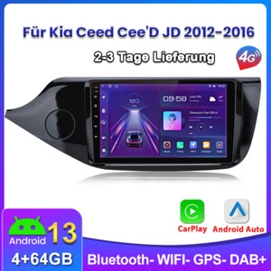 Für Kia Ceed Cee'D JD 2012-2016 Carplay Android 4+64GB 8-Core GPS NAVI Autoradio - Bild 1 von 15