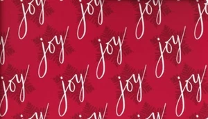 Hallmark Wrapping Paper Christmas Joy Snowflakes on Red 22.5 sq ft Roll Holiday - Picture 1 of 6