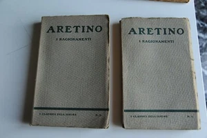 1922 - CLASSICI DELL'AMORE - PIETRO ARETINO I RAGIONAMENTI IN DUE VOLUMI - Picture 1 of 1