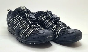 Merrell Womens Outdoor Low Top Sneaker Shoe US 7 Black Silver Mesh Trail Hiking - Picture 1 of 14