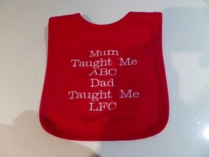 Personalisiertes Baby Lätzchen - lustiges Geschenk für Liverpool Fan - Namen können sich ändern - Bild 1 von 1