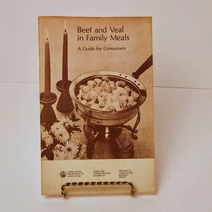 USDA Brochure Vintage Beef and Veal in Family Meals A Guide for Families 1978 - Picture 1 of 10