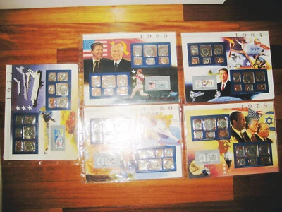 1977.78.80.84.85 US Mint Uncirculated Coin Set P & D CHOICE UNC BU COIN - Image 1 of 4