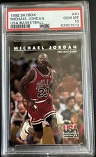 1992 Skybox Michael Jordan #40 TEAM USA Basketball PSA 10 GEM MINT GOAT