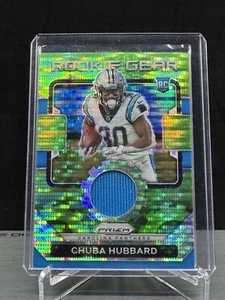 2021 Panini Prizm - Rookie Gear Neon Green Pulsar Prizm #RG-25 Chuba Hubbard... - Picture 1 of 2