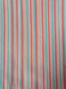 Southwestern Streifen Vintage Stoff 45" Terrakotta Aqua Quilt Handarbeit - 1/2 Yard - Bild 1 von 2
